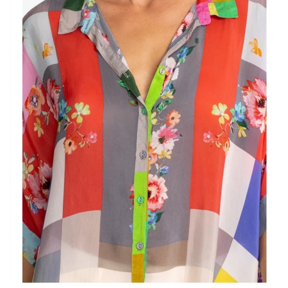 Johnny Was Block Lynn Shirt size XS - Picture 11 of 11